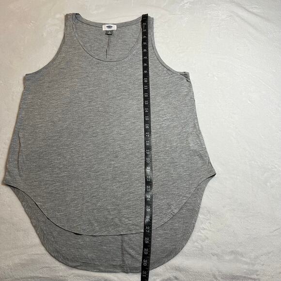 Old Navy Scoop Neck High Low Hem Tank Top Size Large Casual Stretch Lightweight - Picture 7 of 7